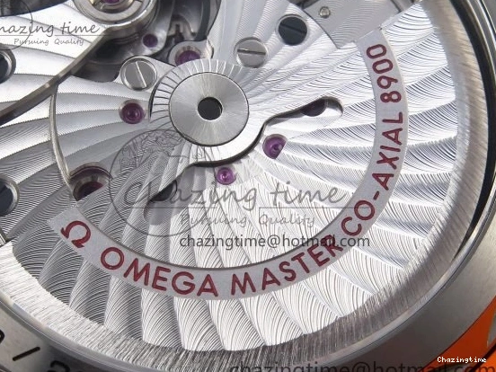 1226 Comfortable Planet Ocean 43.5mm SS VSF 1:1 Best Edition Black Orange Bezel Gray Dial on Nylon Strap A8900 Super Clone V 7730